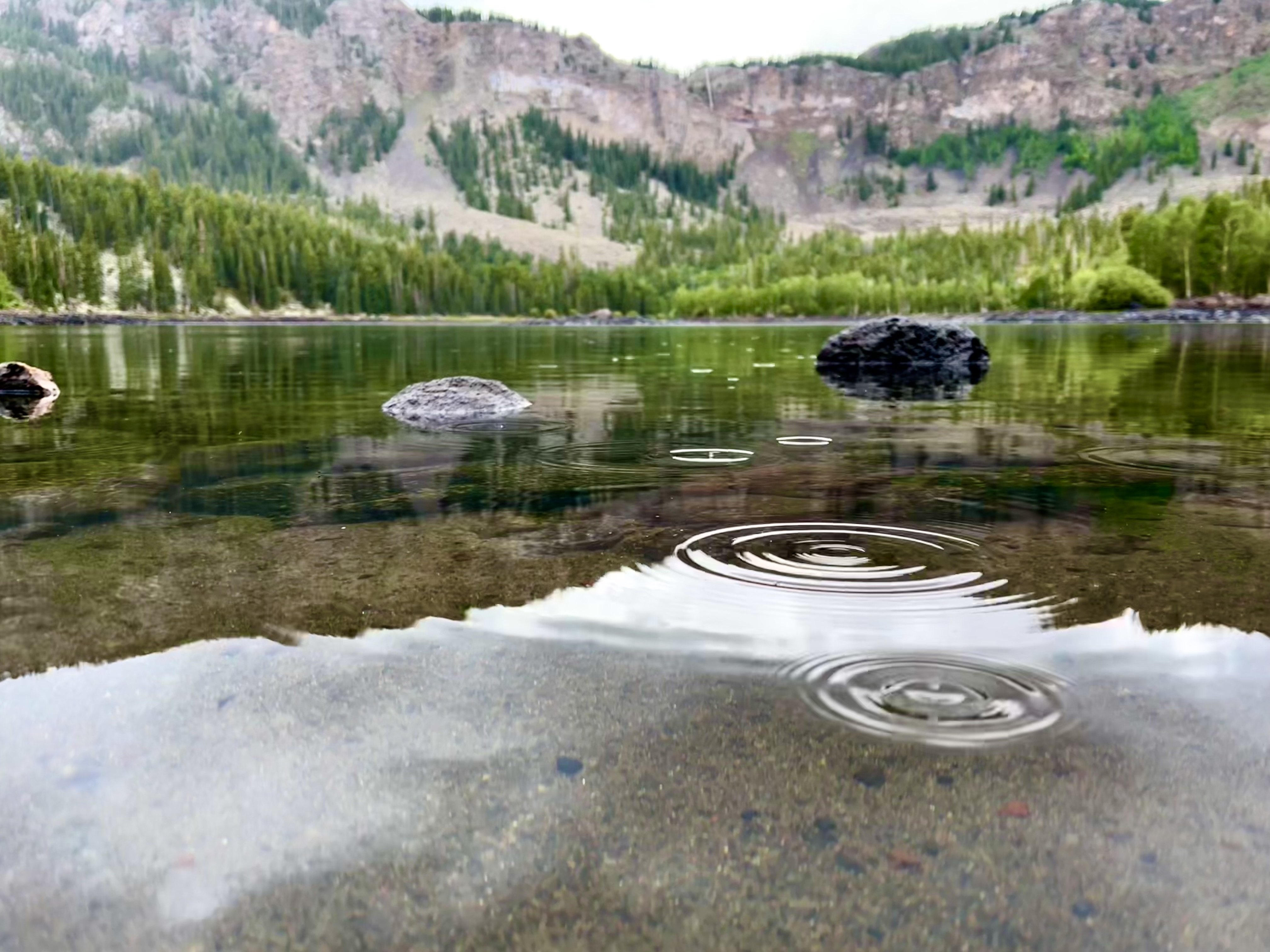 My image of water droplets while fishing