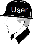 Picture of a person wearing a 'User' hat.