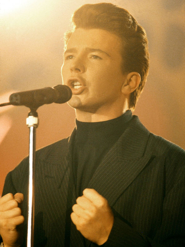 Rick sing with a microphone
