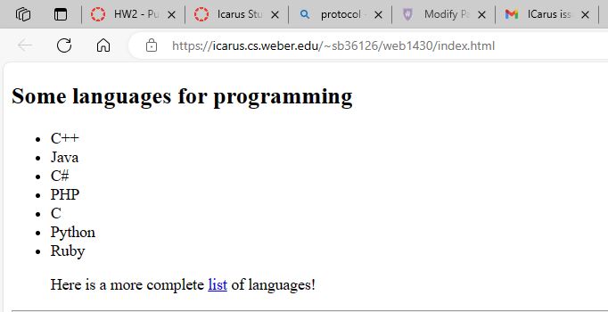 Icarus with index.html in URL for web 1430