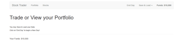 Home screen for VueJS