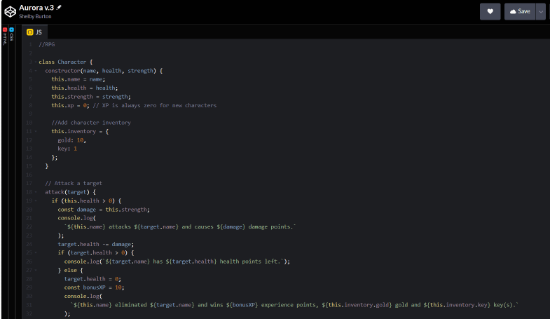 Aurora VPG on CodePen