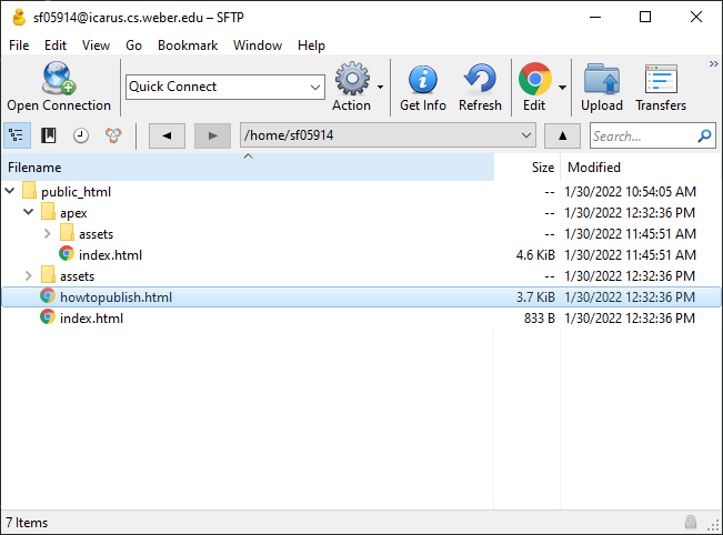 Location of URL 2 in the Cyberduck file system
