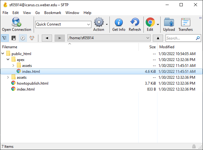Location of URL 3 in the Cyberduck file system